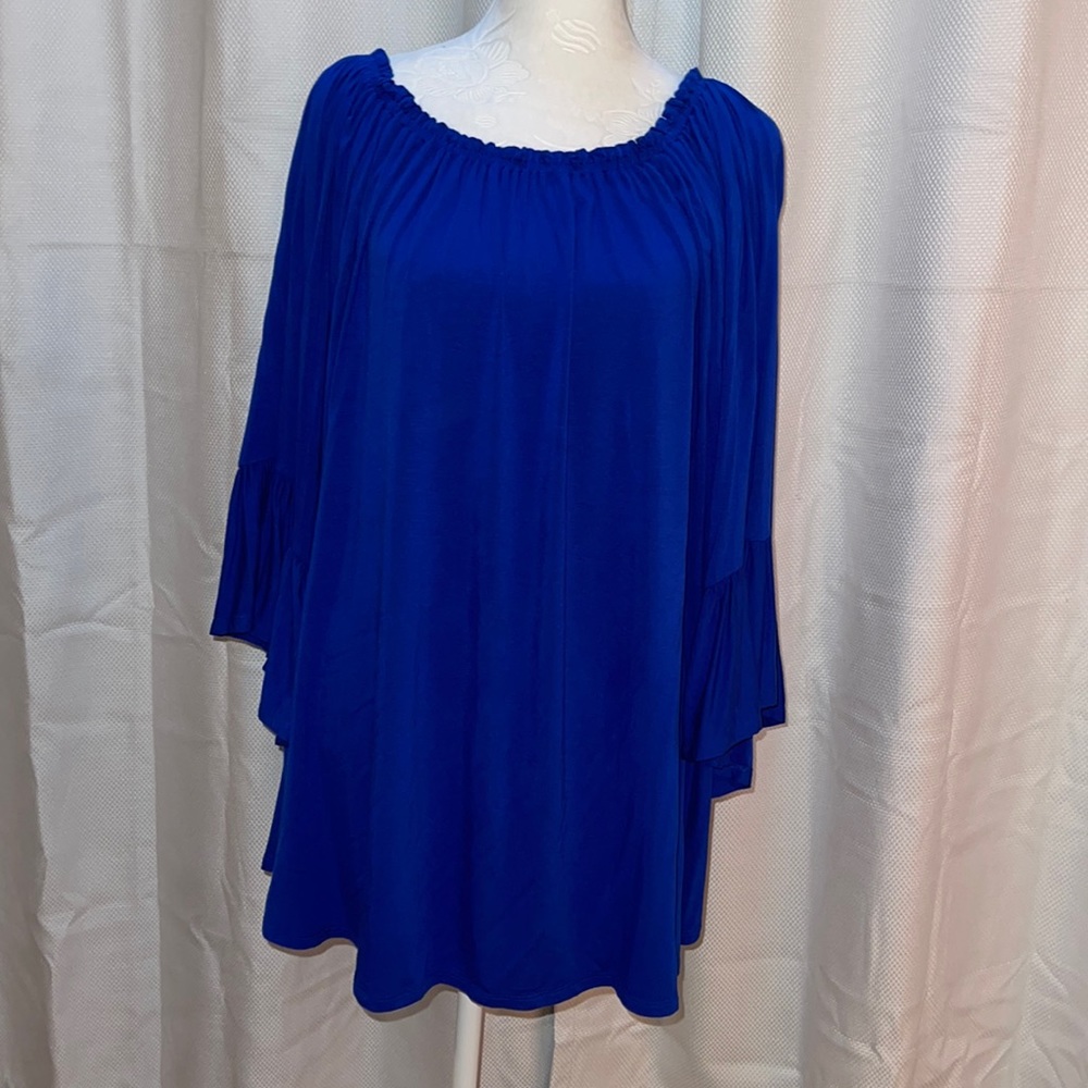Cupid woman Royal Blue Blouse. Size 2X